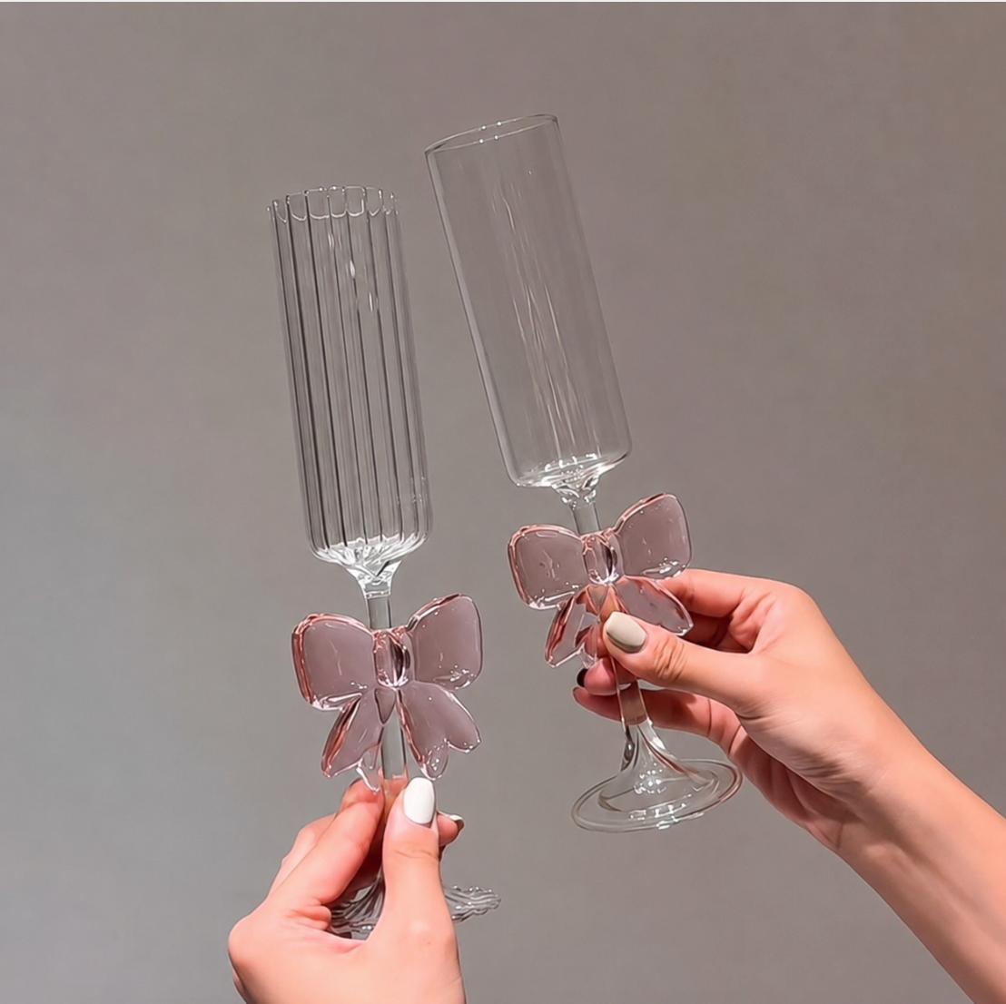Champagneglazen met Strik (Set)