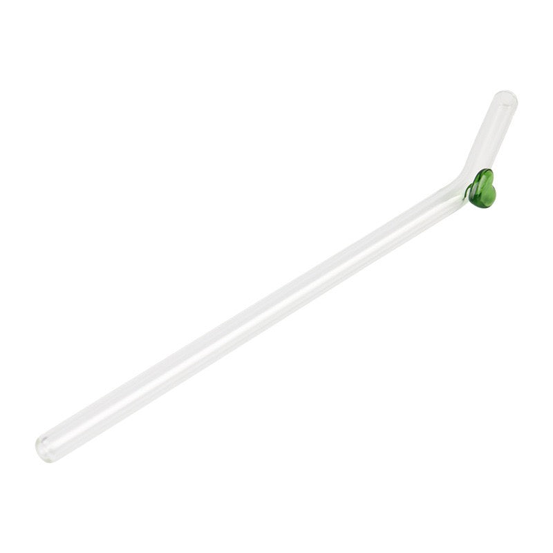 Groen hart rietje